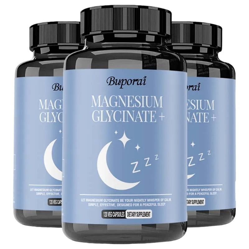 Magnesium Glycinate - Support Stress Relief, Sleep, Heart Health, Nerves, Muscles, and Metabolism