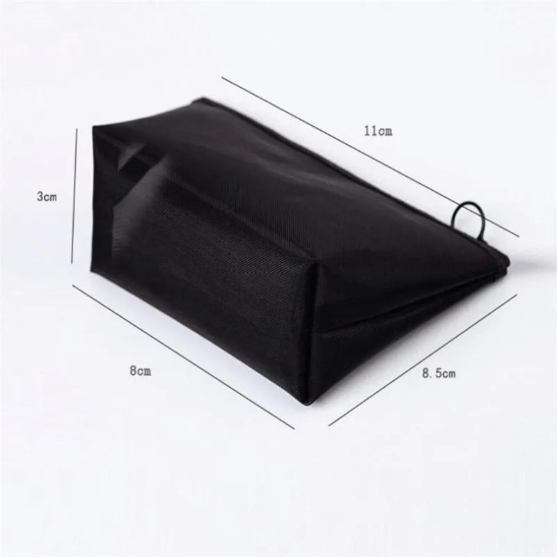 1PCS Women Men Necessary Cosmetic Bag Transparent Travel Organizer Fashion Small Large Black Toiletry Bags Makeup Pouch