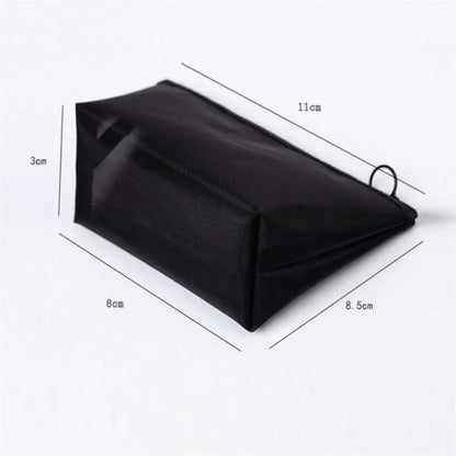 1PCS Women Men Necessary Cosmetic Bag Transparent Travel Organizer Fashion Small Large Black Toiletry Bags Makeup Pouch