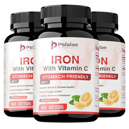 Iron Supplement - Promotes Red Blood Cell Production and Metabolism, Supports Immune and Brain Health, and Boosts Energy Levels