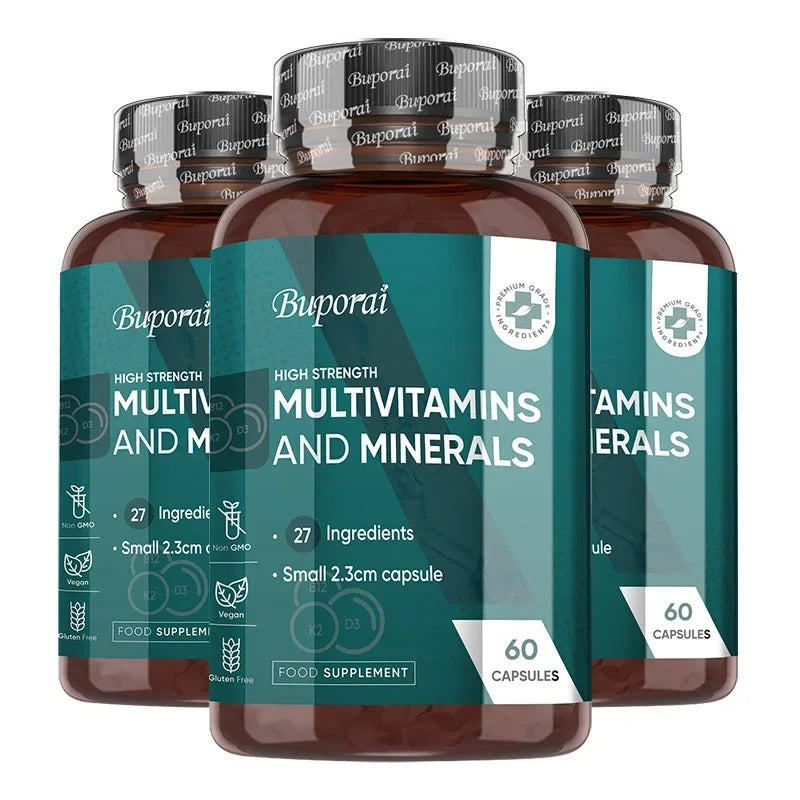 Multivitamins and Minerals Supplements - Maintain Bone Health, Help Relieve Fatigue, and Promote Red Blood Cell Production
