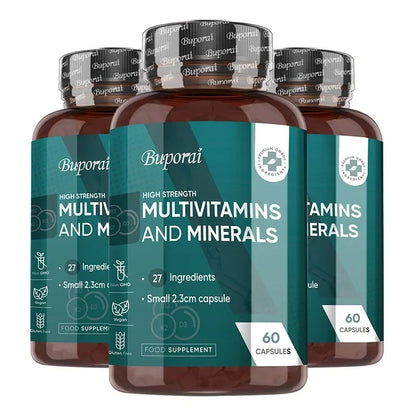 Multivitamins and Minerals Supplements - Maintain Bone Health, Help Relieve Fatigue, and Promote Red Blood Cell Production