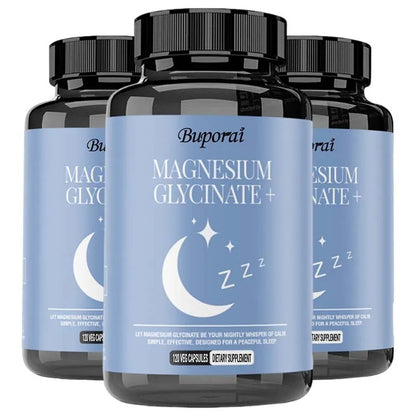 Magnesium Glycinate - Support Stress Relief, Sleep, Heart Health, Nerves, Muscles, and Metabolism