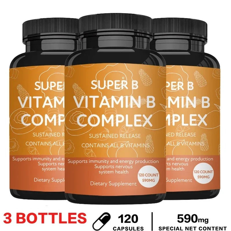 Organic Vitamin B Complex Supports Energy, Immune Health, Antioxidant Supplement
