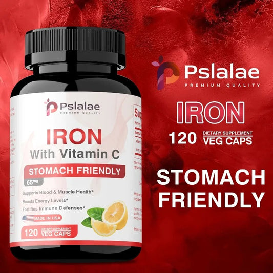 Iron Supplement - Promotes Red Blood Cell Production and Metabolism, Supports Immune and Brain Health, and Boosts Energy Levels