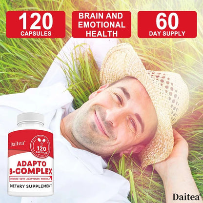 Efficient Vitamin B Containing Vitamin B1, B2, B6, B12, Energy and Immune Support, Help Improve Digestion, Nervous System Health