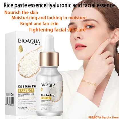 Rice Raw Pulp Serum Hyaluronic Acid Face Essence Nourishing Moisturizing Brightening Firming Serum Facial Skin Care BIOAQUA