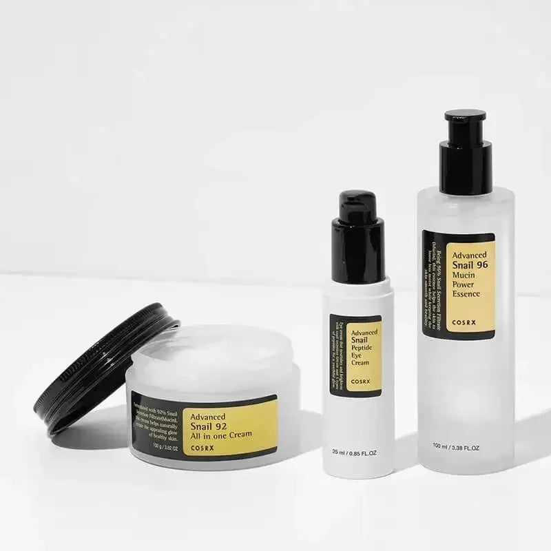 Advanced Snail Essence Skin Care Collagen 92 Face Cream Toner Cleanser SunScreen Sensitive skin Moisturizing Firming Smoothing