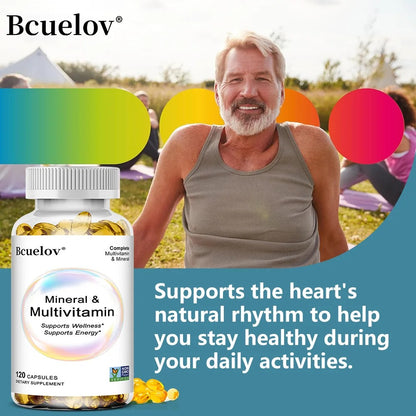 Multivitamin & Mineral Capsules, Whole Food Complex, Support Energy & Focus, Immunity Boost, Supports Wellness