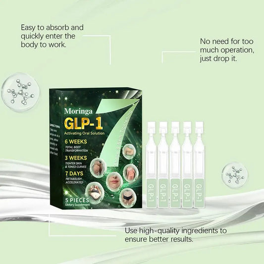 Moringa GLP-1 Lipolysis Drops Support Metabolism Balance Gut Health Help Shape Body A Natural Herbal Daily Care Supplement