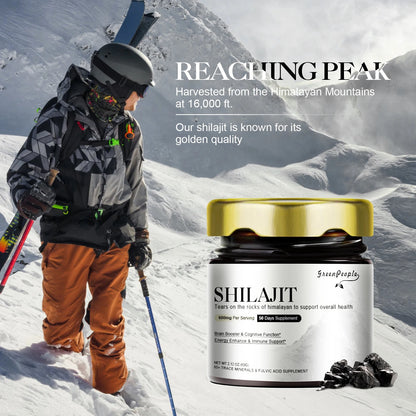 100% High Purity Shilajit Mineral Supplements with 85+ Trace Minerals & Fulvic Acid Boost Energy & Focus For Men & Women