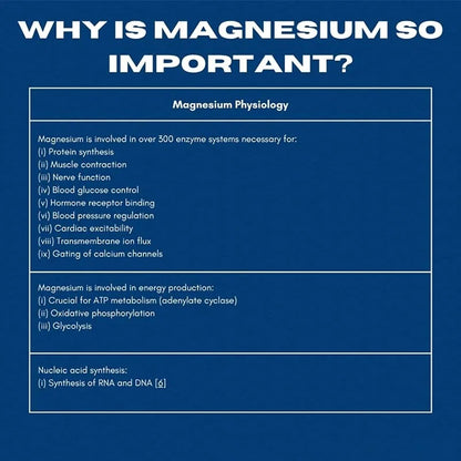Magnesium Glycinate - Support Stress Relief, Sleep, Heart Health, Nerves, Muscles, and Metabolism