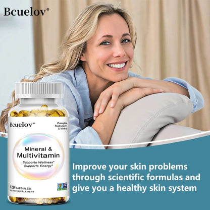 Multivitamin & Mineral Capsules, Whole Food Complex, Support Energy & Focus, Immunity Boost, Supports Wellness
