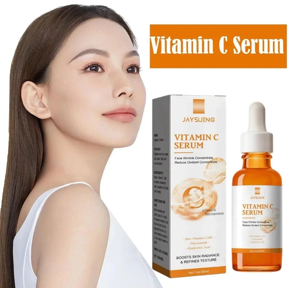 Vitamin C Serum for Face Whitening Essence Removes Comedones Blackheads Facial Repair Serum Shrinks Pores Moisturizes Skin Care