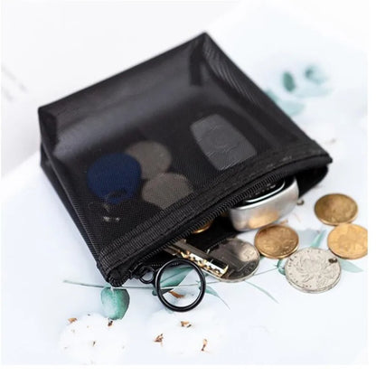 1PCS Women Men Necessary Cosmetic Bag Transparent Travel Organizer Fashion Small Large Black Toiletry Bags Makeup Pouch