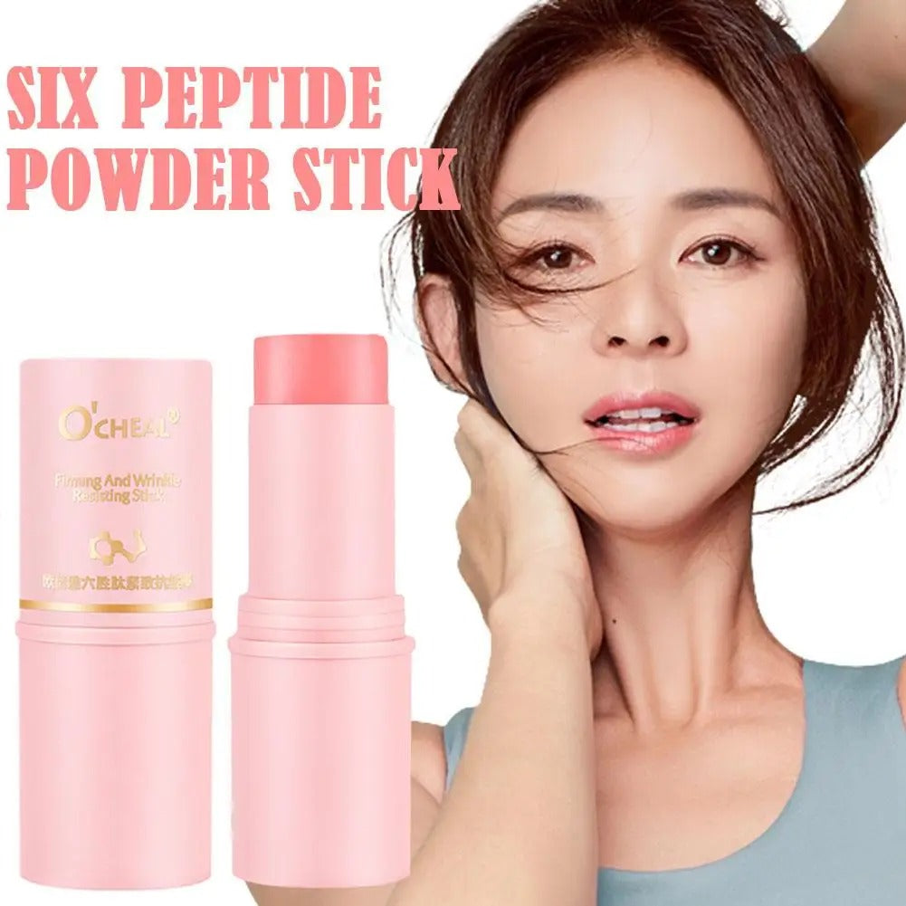8g Six Peptides Anti-wrinkle Powder Facial Hydrating Stick Deeply Moisturizer Neck Face Elbow Knee Underarm Body Care Cream