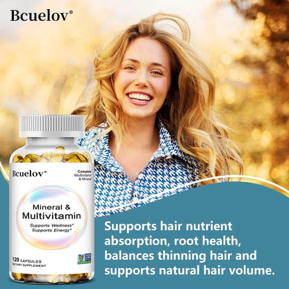 Multivitamin & Mineral Capsules, Whole Food Complex, Support Energy & Focus, Immunity Boost, Supports Wellness