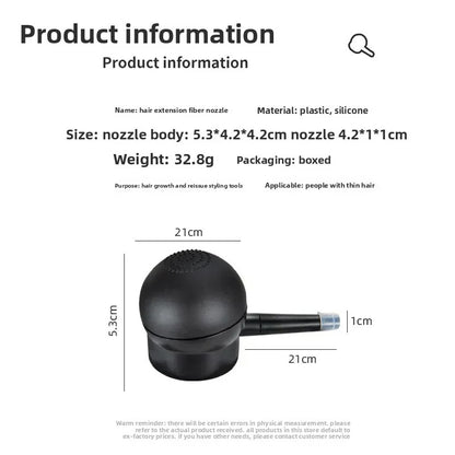 Sevich Powder Applicator Hair Fiber Spray Pump Tool Easy Usage Hair Powder Spray Nozzle Pump Hair Sprays For Hair Loss Extension