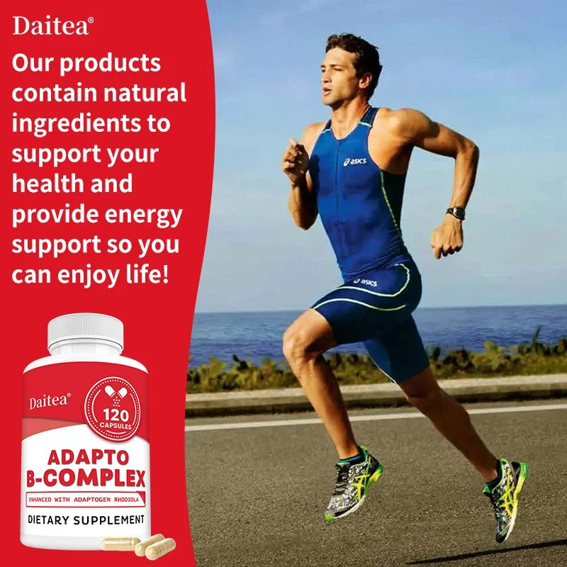 Efficient Vitamin B Containing Vitamin B1, B2, B6, B12, Energy and Immune Support, Help Improve Digestion, Nervous System Health