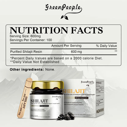 100% High Purity Shilajit Mineral Supplements with 85+ Trace Minerals & Fulvic Acid Boost Energy & Focus For Men & Women