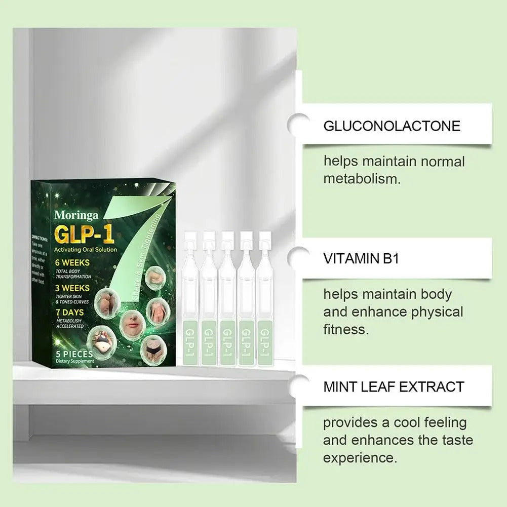 Moringa GLP-1 Lipolysis Drops Support Metabolism Balance Gut Health Help Shape Body A Natural Herbal Daily Care Supplement