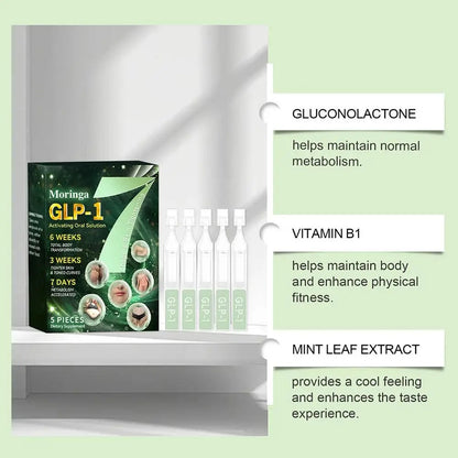 Moringa GLP-1 Lipolysis Drops Support Metabolism Balance Gut Health Help Shape Body A Natural Herbal Daily Care Supplement