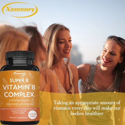 Organic Vitamin B Complex Supports Energy, Immune Health, Antioxidant Supplement