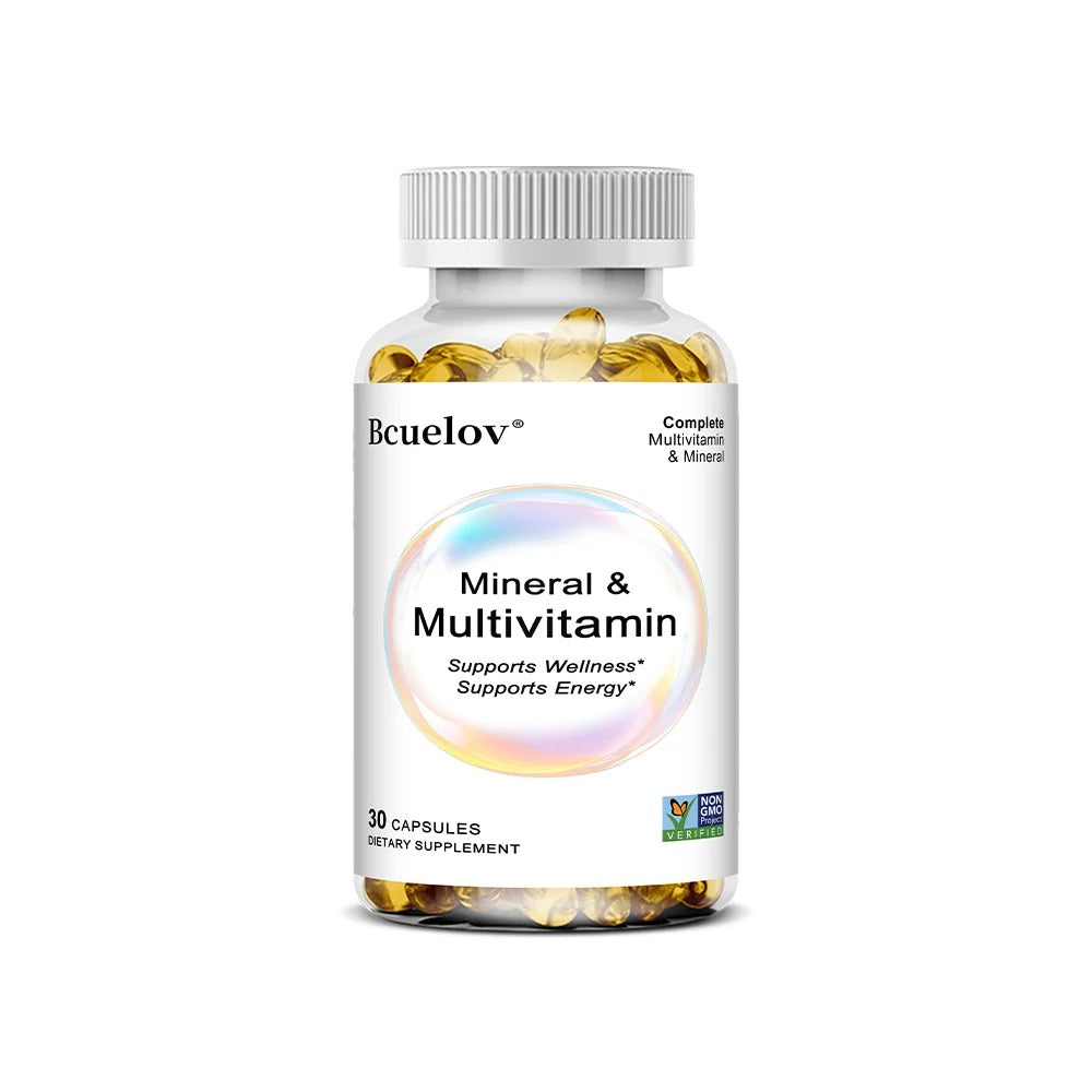 Multivitamin & Mineral Capsules, Whole Food Complex, Support Energy & Focus, Immunity Boost, Supports Wellness