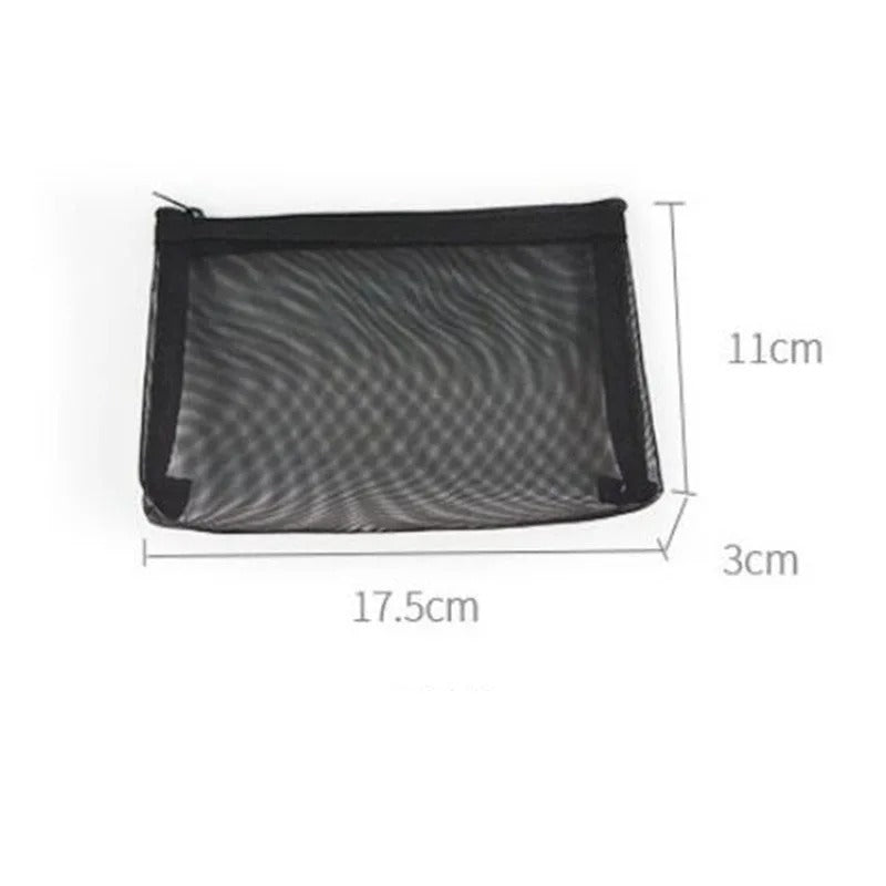 1PCS Women Men Necessary Cosmetic Bag Transparent Travel Organizer Fashion Small Large Black Toiletry Bags Makeup Pouch