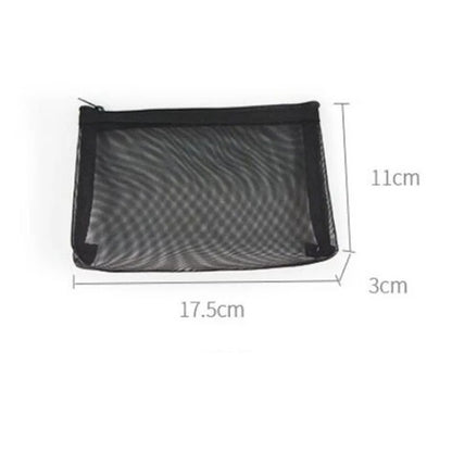 1PCS Women Men Necessary Cosmetic Bag Transparent Travel Organizer Fashion Small Large Black Toiletry Bags Makeup Pouch