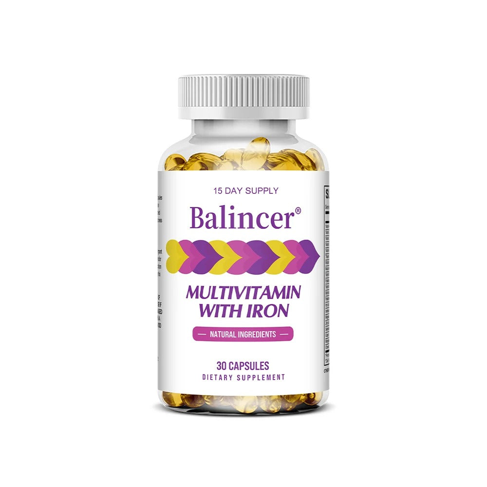 Multivitamins with Iron,Weight Management Capsules,Helps Burn Belly Fat,Boost The Immune System,Support Energy Metabolism