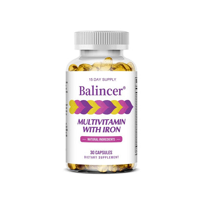 Multivitamins with Iron,Weight Management Capsules,Helps Burn Belly Fat,Boost The Immune System,Support Energy Metabolism