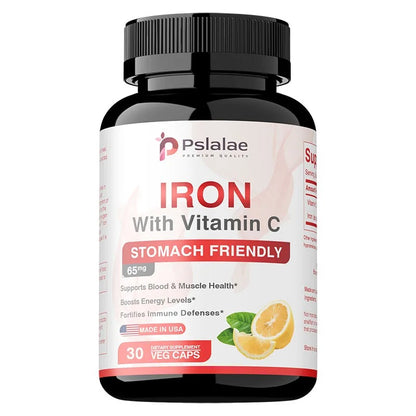 Iron Supplement - Promotes Red Blood Cell Production and Metabolism, Supports Immune and Brain Health, and Boosts Energy Levels