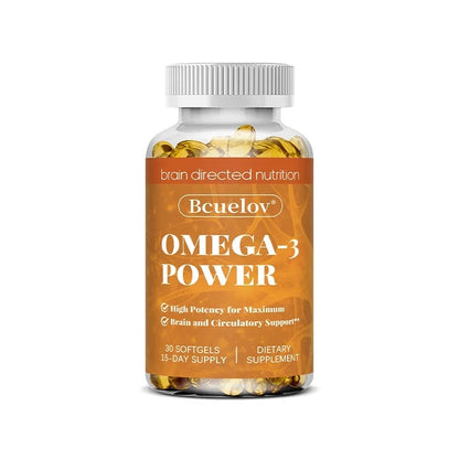 Omega 3 Fish Oil Supplement - EPA DHA Fish Oil Omega 3 for Mood Boost Liver Support and Immune Booster Brain