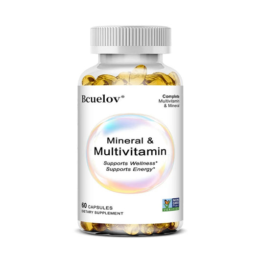 Multivitamin & Mineral Capsules, Whole Food Complex, Support Energy & Focus, Immunity Boost, Supports Wellness
