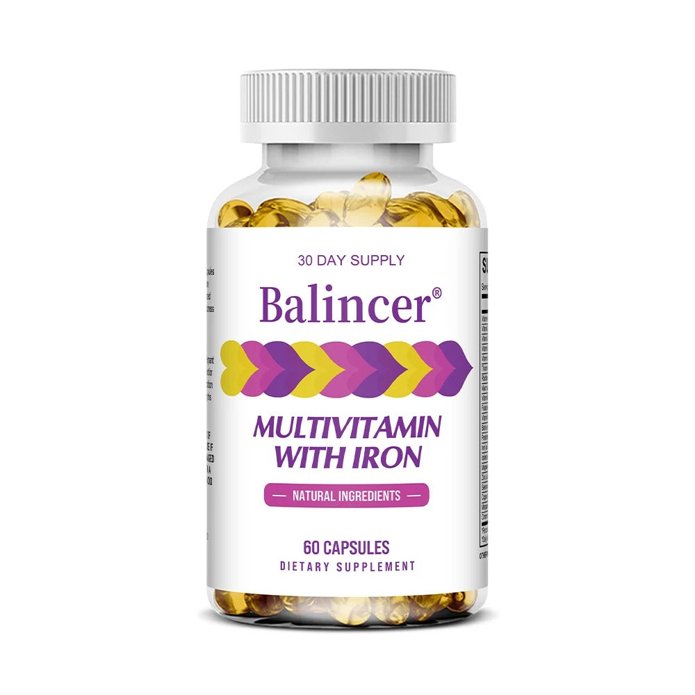 Multivitamins with Iron,Weight Management Capsules,Helps Burn Belly Fat,Boost The Immune System,Support Energy Metabolism