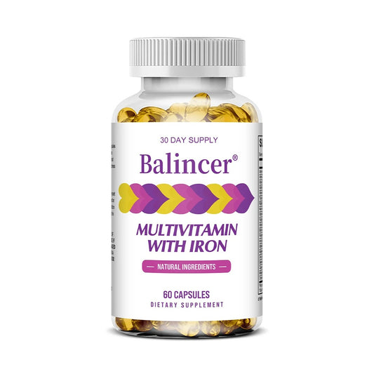 Multivitamins with Iron,Weight Management Capsules,Helps Burn Belly Fat,Boost The Immune System,Support Energy Metabolism
