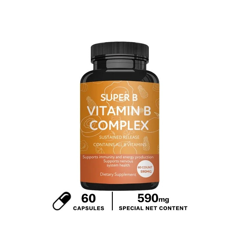 Organic Vitamin B Complex Supports Energy, Immune Health, Antioxidant Supplement