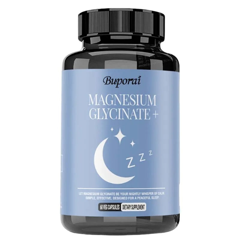 Magnesium Glycinate - Support Stress Relief, Sleep, Heart Health, Nerves, Muscles, and Metabolism