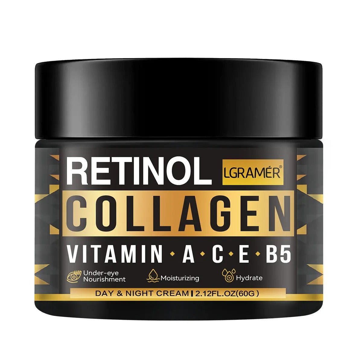 Men's Retinol Face Cream Collagen Tightens Skin Smoothes Wrinkles Shrinks Pores Brightens Face Makes Skin Look More Energetic