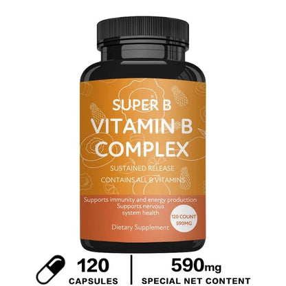 Organic Vitamin B Complex Supports Energy, Immune Health, Antioxidant Supplement