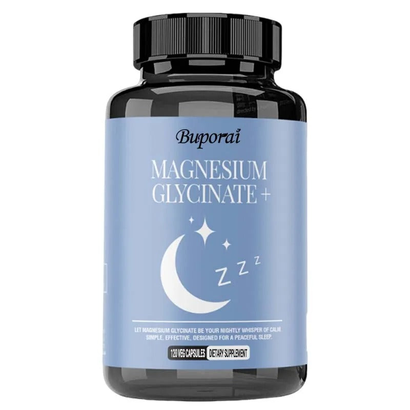 Magnesium Glycinate - Support Stress Relief, Sleep, Heart Health, Nerves, Muscles, and Metabolism